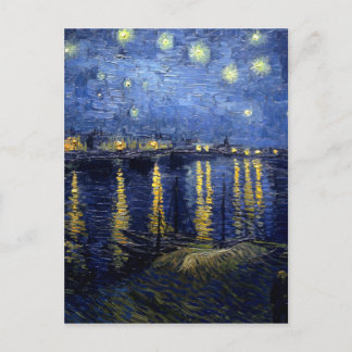 Carte Postale Van Gogh Nuit étoilée sur Rhône