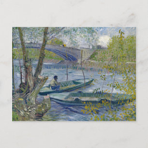 Carte Postale Van Gogh Pêche peinture de printemps