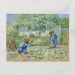 Carte Postale Van Gogh Peinture des premières étapes<br><div class="desc">Vincent Van Gogh (30 mars 1853 - 29 juillet 1890) était un peintre postimpressionniste hollandais influent.  Ce tableau est First Steps.</div>