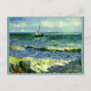Carte Postale Van Gogh peinture, Seascape,