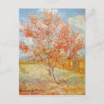 Carte Postale Van Gogh Pink Peach Tree Tree en Blossom<br><div class="desc">Van Gogh Pink Peach Tree in Blossom carte postale. Peinture à l'huile sur toile de 1888. Faisant partie de la série Flower Orchards inspirée des arbres fruitiers florissants d'Arles France, Pink Peach Tree in Blossom est l'un des tableaux paysagers les plus populaires de van Gogh. Van Gogh chérissait les arbres...</div>