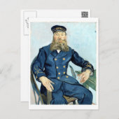 Carte Postale Van Gogh | Portrait du facteur Joseph Roulin (Devant / Derrière)