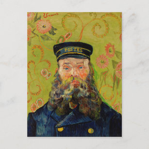 Carte Postale Van Gogh Postman. Art de l'impressionnisme de port
