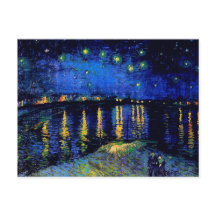 Van Gogh Starry Night Rhone (F474) Art