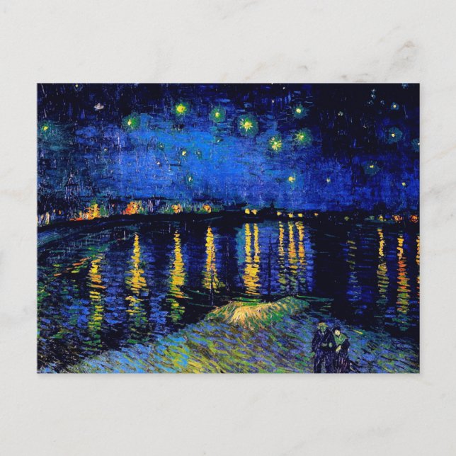 Carte Postale Van Gogh Starry Night Rhone (F474) Art (Devant)