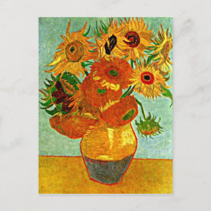 Carte Postale Van Gogh - Sunflowers, Still life Vase with 12
