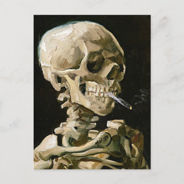 Carte Postale Van Gogh - Tête de squelette (Devant)