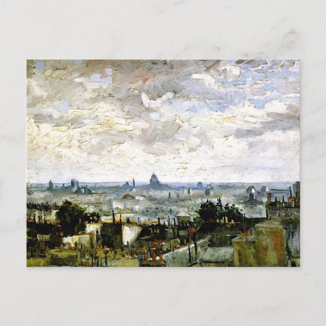 Carte Postale Van Gogh - Toits de Paris (Devant)