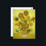 Carte Postale Van Gogh - Tournesols, 4e version, Répétition<br><div class="desc">Vincent Van Gogh - Tournesols,  Sonnenblumen,  Quatrième version,  Répétition,  1889.</div>