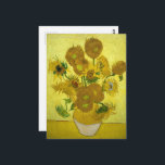 Carte Postale Van Gogh - Tournesols, 4e version, Répétition<br><div class="desc">Vincent Van Gogh - Tournesols,  Sonnenblumen,  Quatrième version,  Répétition,  1889.</div>