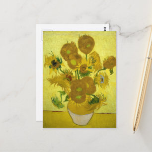 Carte Postale Van Gogh - Tournesols, 4e version, Répétition