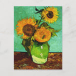 Carte Postale Van Gogh - Tournesols, Trois<br><div class="desc">Van Gogh peinture florale,  Tournesols (3),  carte postale.</div>