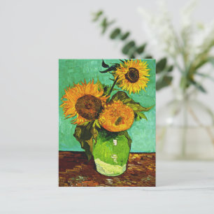 Carte Postale Van Gogh - Tournesols, Trois,