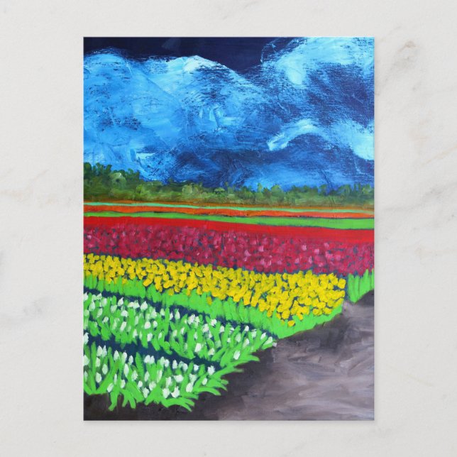 Carte Postale Van Gogh Tulip Field-Susan Payne-Trutna, artiste (Devant)