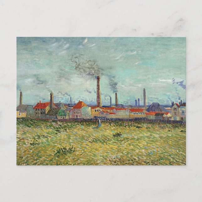 Carte Postale Van Gogh - Usines à Clichy (Devant)