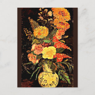Carte Postale Van Gogh - Vase avec Asters, Salvia, Autres Fleurs