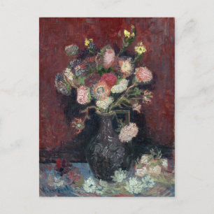 Carte Postale van Gogh Vase avec chinois Asters et Gladioli