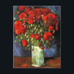 Carte Postale Van Gogh - Vase avec des pépites rouges<br><div class="desc">Vincent van Gogh - Vase avec des pavots rouges,  célèbre peinture.</div>