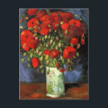 Carte Postale Van Gogh - Vase avec des pépites rouges<br><div class="desc">Vincent van Gogh - Vase avec des pavots rouges,  célèbre peinture.</div>