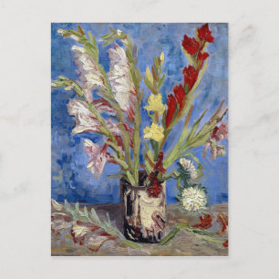Carte Postale Van Gogh. Vase avec Gladioli et China Asters.