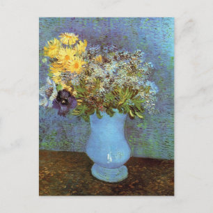 Carte Postale Van Gogh - Vase avec lilas, marguerites et anémone