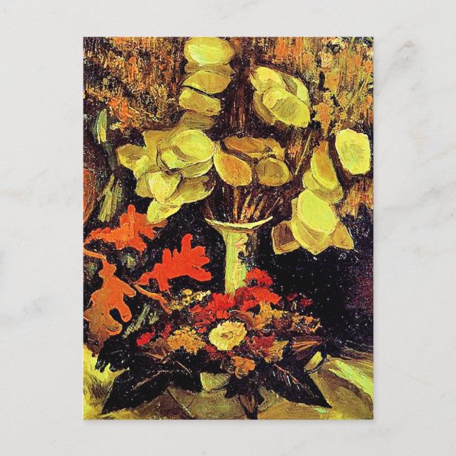 Carte Postale Van Gogh, Vase avec Lunaria, (Devant)