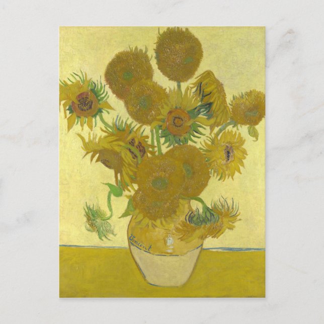 Carte Postale Van Gogh Vase avec quinze tournesols GalleryHD (Devant)