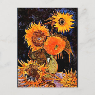 Carte Postale Van Gogh - Vase avec six tournesols