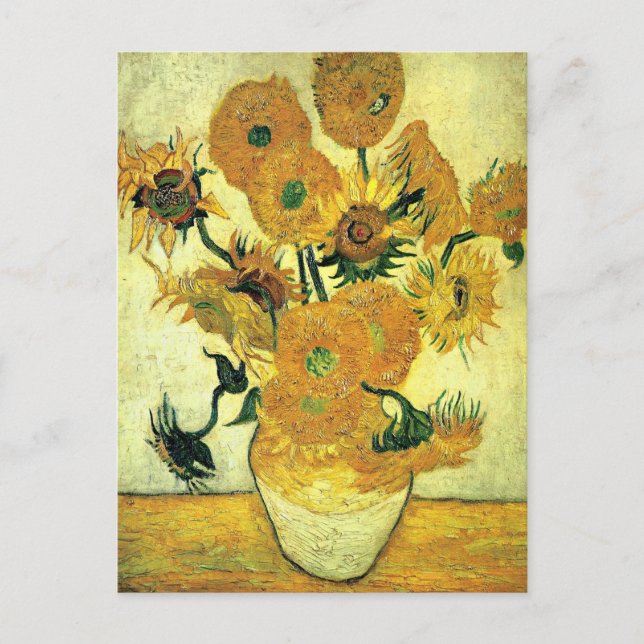 Carte Postale Van Gogh - Vase Still Life avec 14 tournesols (Devant)