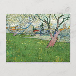 Carte Postale Van Gogh Vue d'Arles, Arbres en fleurs (F515)