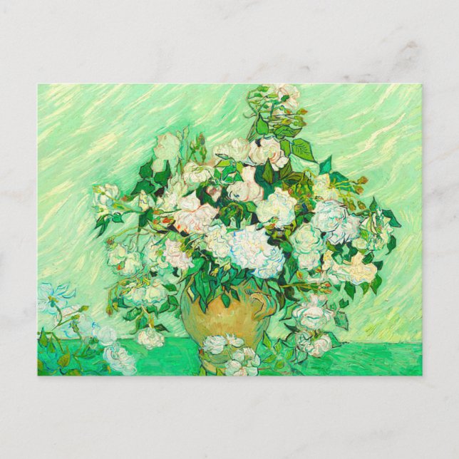 Carte Postale Van Gogh White Roses (Devant)