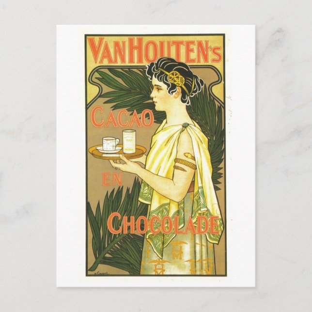 Carte Postale Van Houten's Cacao en Chocolade 1899 (Devant)