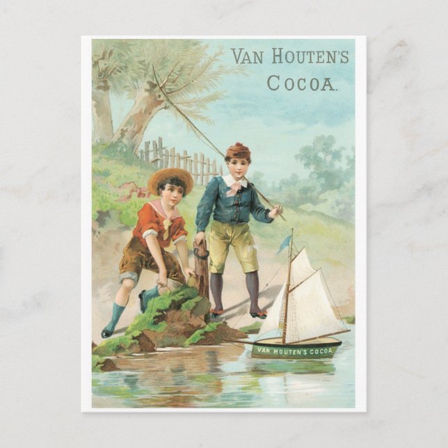 Carte Postale Van Houtens Cocoa (Devant)