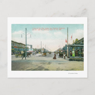 Carte Postale Van Ness Avenue Voir un an après l'incendie de