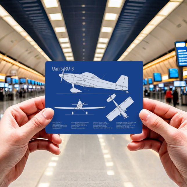Carte Postale Van’s RV-3 - Plan directeur de l’avion ABD (Créateur téléchargé)