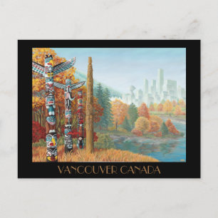 Carte postale Vancouver Art Carte postale Totem de