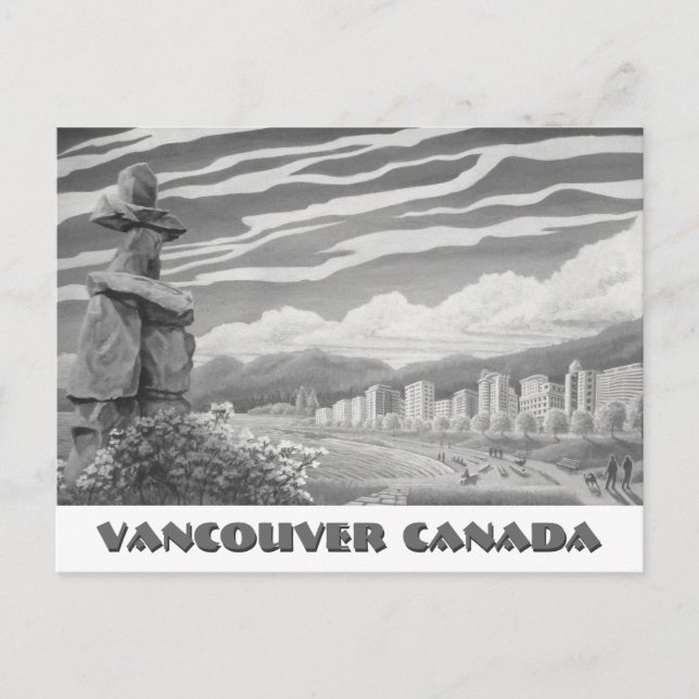 Carte postale Vancouver Art Cartes Inukshuk Vancou (Devant)