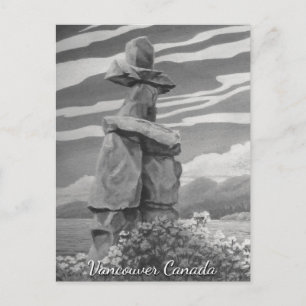 Carte postale Vancouver Art Cartes Inukshuk Vancou