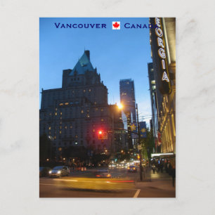 Carte Postale Vancouver by Night Canada