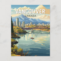 Vancouver Canada Voyage Art Vintage