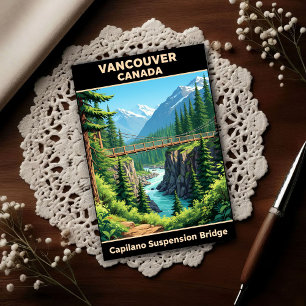 Carte Postale Vancouver, Canada : Voyages vintage des années 196