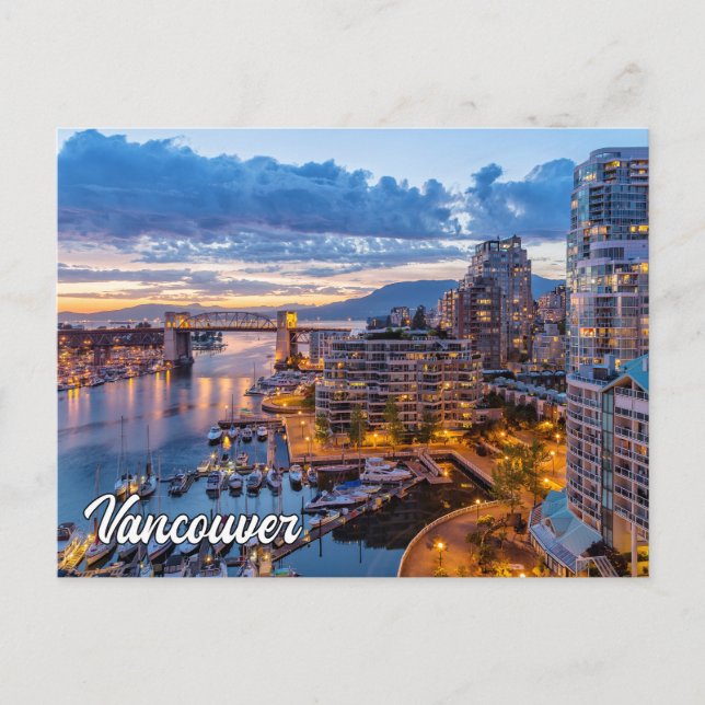 Carte Postale Vancouver, Colombie-Britannique, Canada (Devant)
