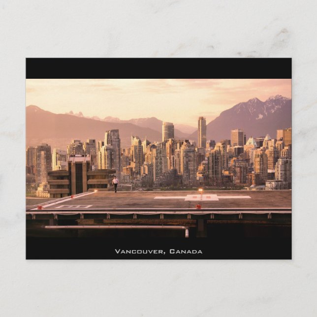 Carte Postale Vancouver Skyline Sunrise Panorama (Devant)