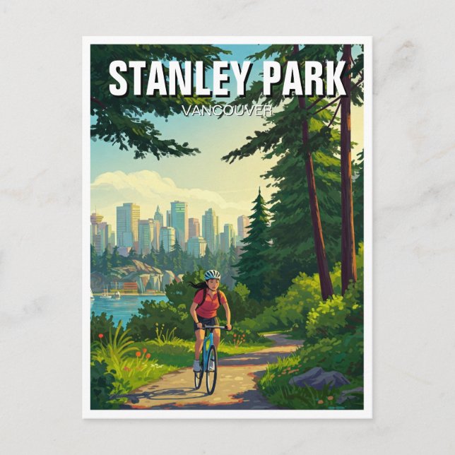 Carte Postale Vancouver Stanley Park Canada Travel (Devant)