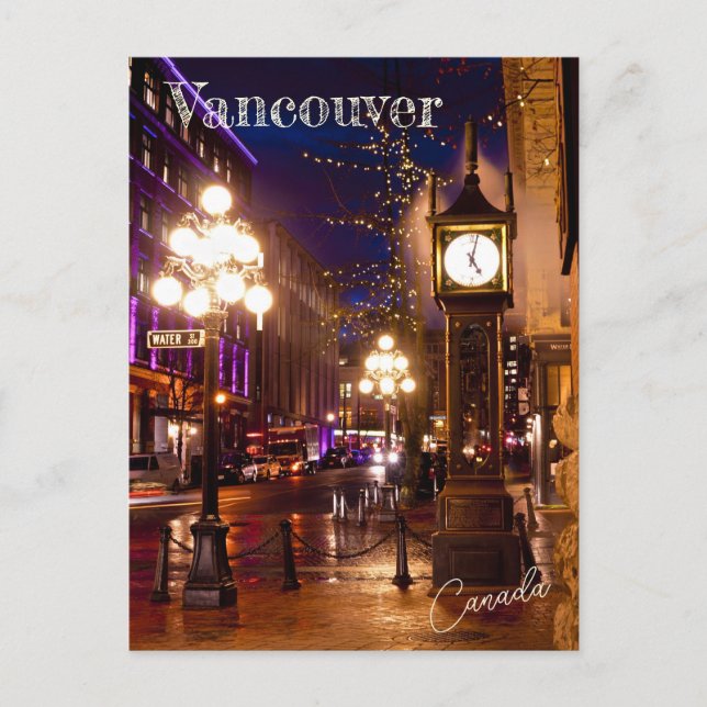 Carte Postale Vancouver Steamclock Souvenir (Devant)