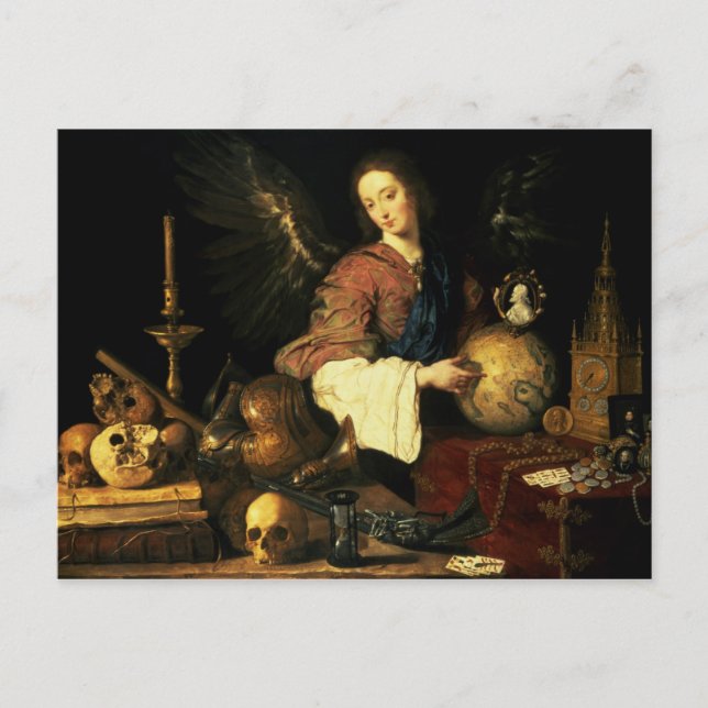 Carte Postale Vanitas, c.1634 (Devant)