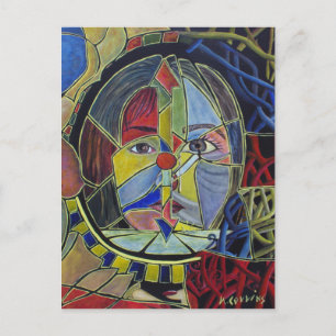 Carte postale Vanity Abstrait Art non sécurisée