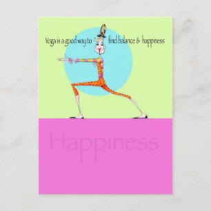 Carte postale Vanity Yoga Happiness