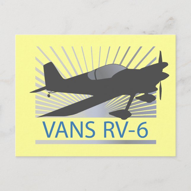 Carte Postale Vans RV-6 (Devant)