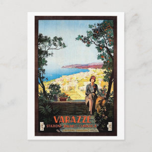 Carte Postale Varazze, Savona, riviera italienne, Italie, vintag